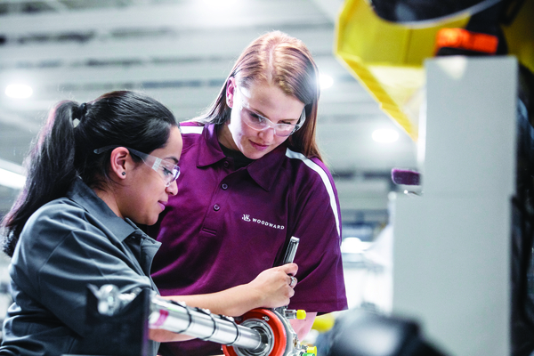 2 female production workers